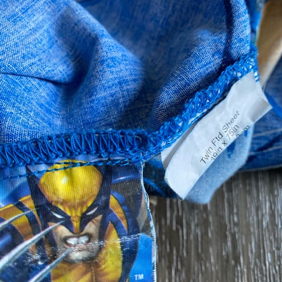 🛌 🔥 Vintage X-MEN Wolverine flat/fitted sheets - Picture 10 of 11